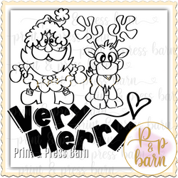 Very Merry Coloring Print