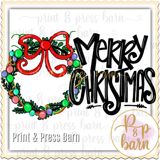 Merry Christmas Wreath