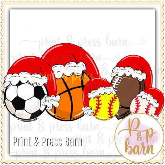 Christmas SPorts balls