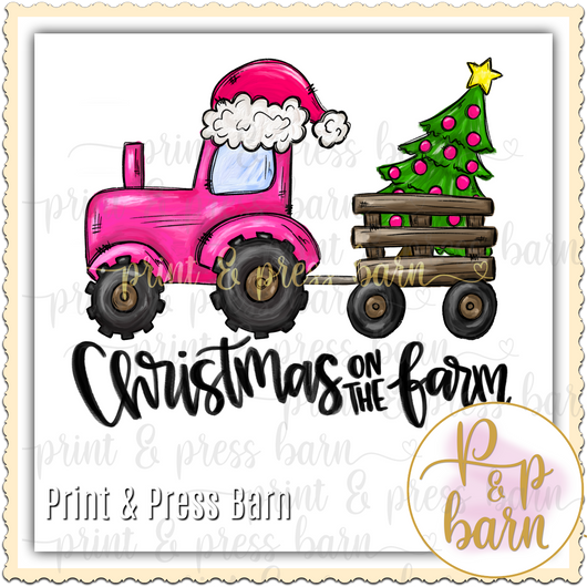 Christmas on the Farm- Pink