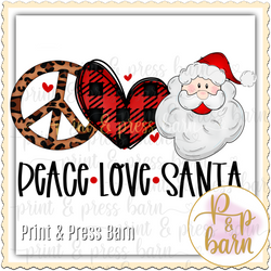 Peace Love Santa