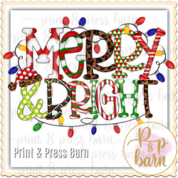 Merry and bright with lights