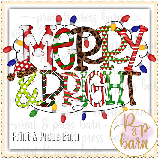 Merry and bright with lights