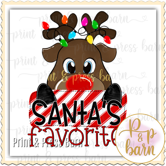 Santa's Favorite- reindeer