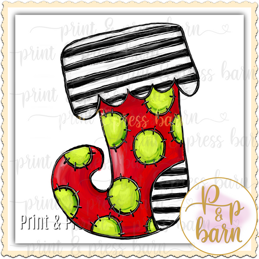 Polka Stocking