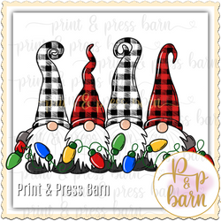 Christmas Gnome plaid