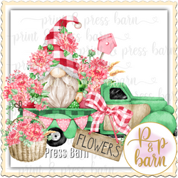 Gnome FLower Truck