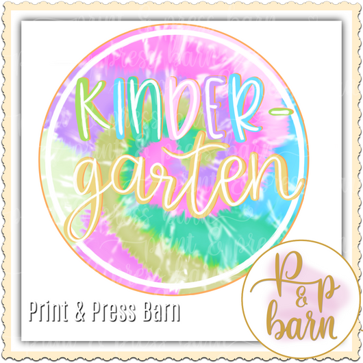 Kindergarten Tie Dye