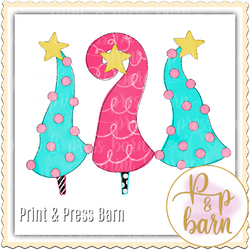 Pink Whimsy Trees