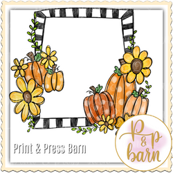 Sunflower Pumpkin Frame 2  AR