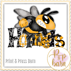 Hornets Word Doodle- Yellow and black
