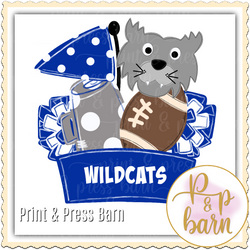 Wildcats Collage- Blue