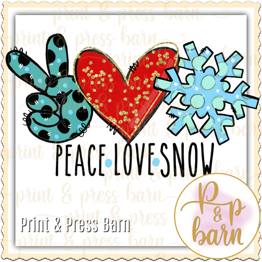 Peace Love Snow