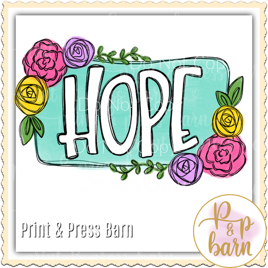 HOPE Flower Frame