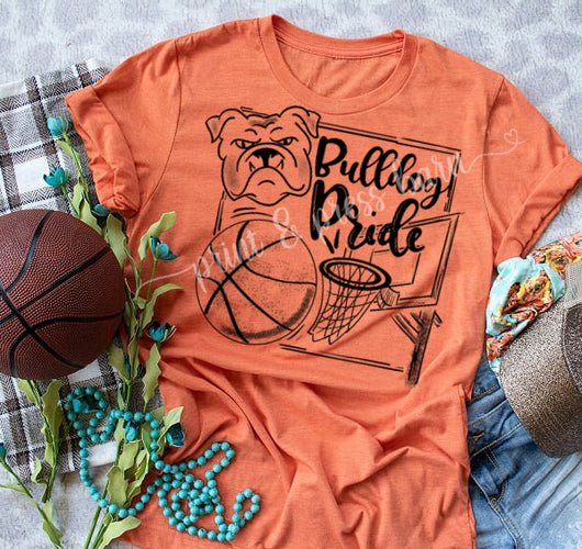 Bulldog Basketball Pride- Black