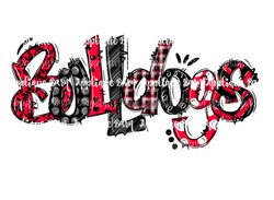 Bulldog- Red and Black