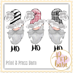 Black and White Santa Set