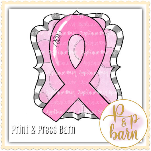 Breast Cancer Ribbon Frame