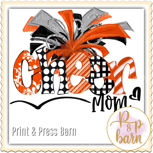 Cheer Mom- Orange