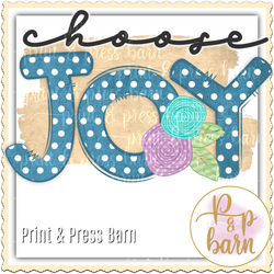 Choose Joy on burlap