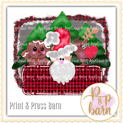 Christmas Woodland Frame wo wording