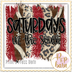 Saturdays in the South- Crimson and Cream
