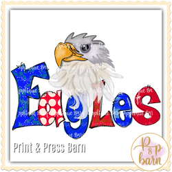 Eagles- Red and Blue