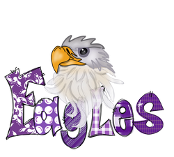 Eagles- Purple and white