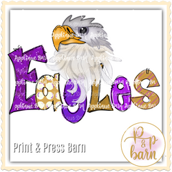 Eagles- Purple and gold