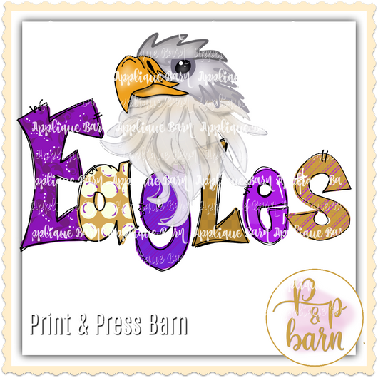Eagles- Purple and gold