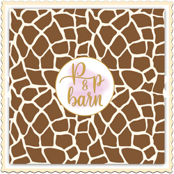 Brown Giraffe Vinyl Sheet