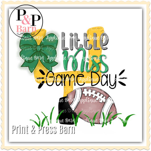 Little Miss Game Day- Green