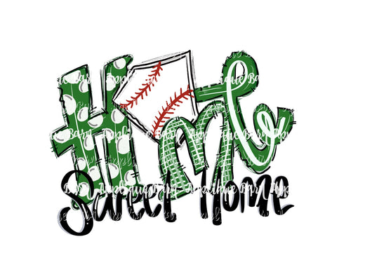 Baseball Home Word Art