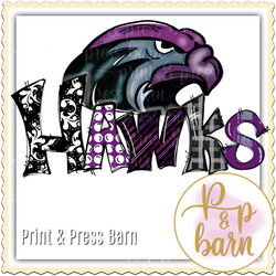 Hawks- Purple