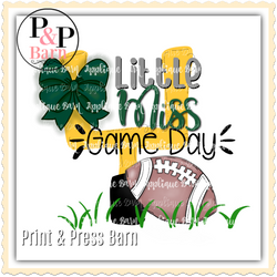 Little Miss Game Day- Hunter Green