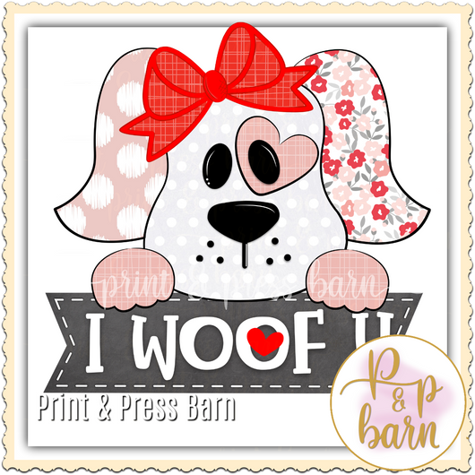 I woof You- Pink