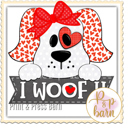 I woof You- Hearts