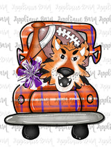Tiger Mascot Sublimation Design- Clemson Sublimation file- watercolor Png- Sublimation design- PNG- Transfer design- HTV- Tiger Football HTV