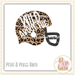 Leopard Football Helmet