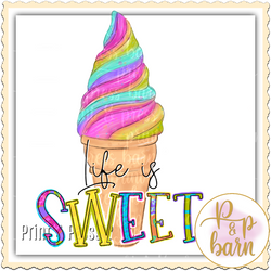 Ice Cream Cone Rainbow 2