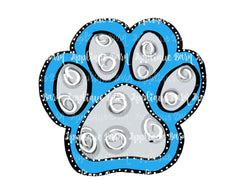 Paw Mascot-light blue