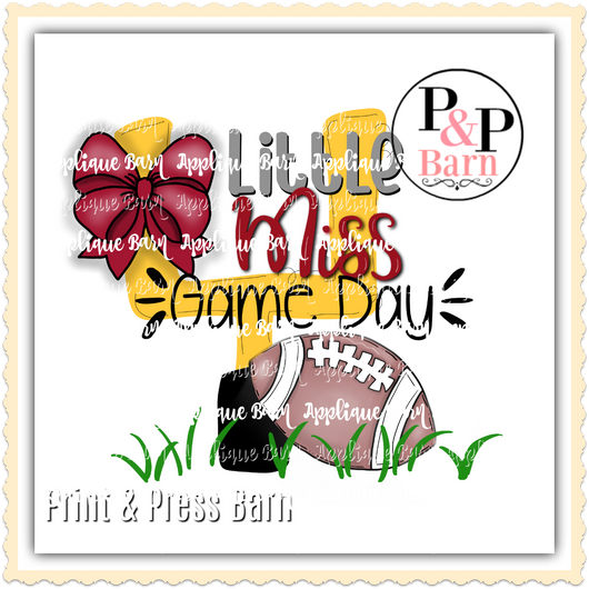 Little Miss Game Day- Red