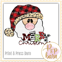 Merry Christmas Santa- Plaid