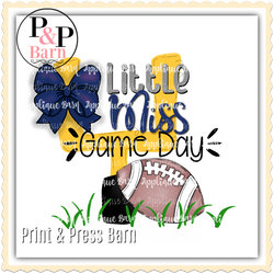 Little Miss Game Day- Navy