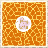 Orange Giraffe Vinyl Sheet