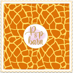 Orange Giraffe Vinyl Sheet