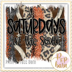 Saturdays in the South- Orange and Black
