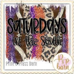 Saturdays in the South- Orange and purple