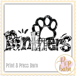 Panthers Paw- Black and White