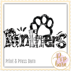 Panther Paw- Black and White